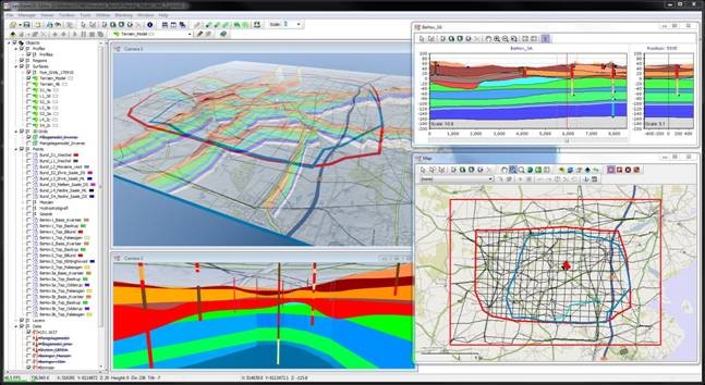 geologic cross section software